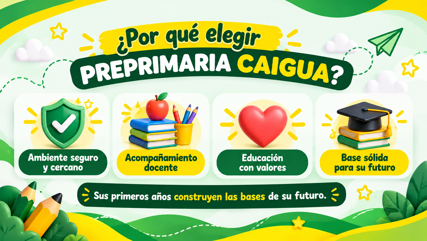 Creamos, imaginamos, descubrimos y exploramos en Preprimaria CAIGUA
