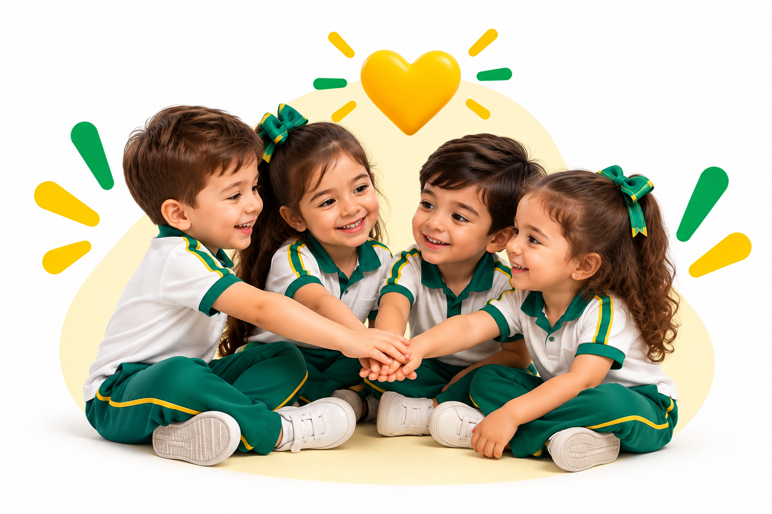 Niños aprendiendo valores y convivencia
