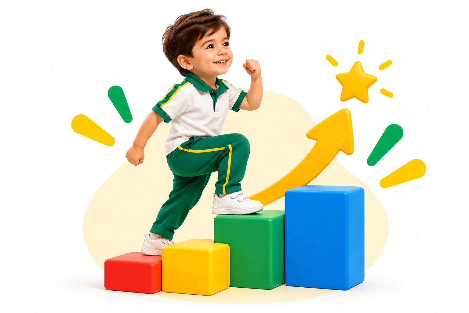 Niño desarrollando autonomía y hábitos