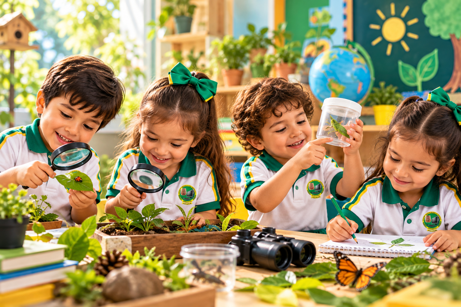 Exploración del entorno en Preprimaria CAIGUA