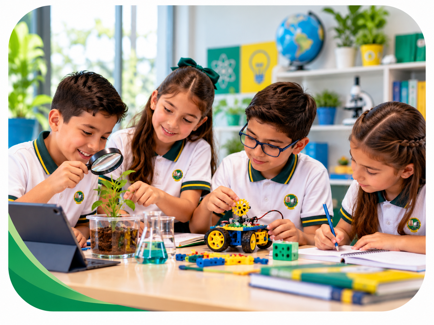 Estudiantes de Primaria aprendiendo haciendo en CAIGUA