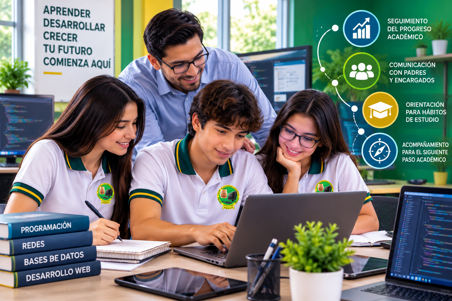 Acompañamiento a estudiantes de Bachillerato en Computación