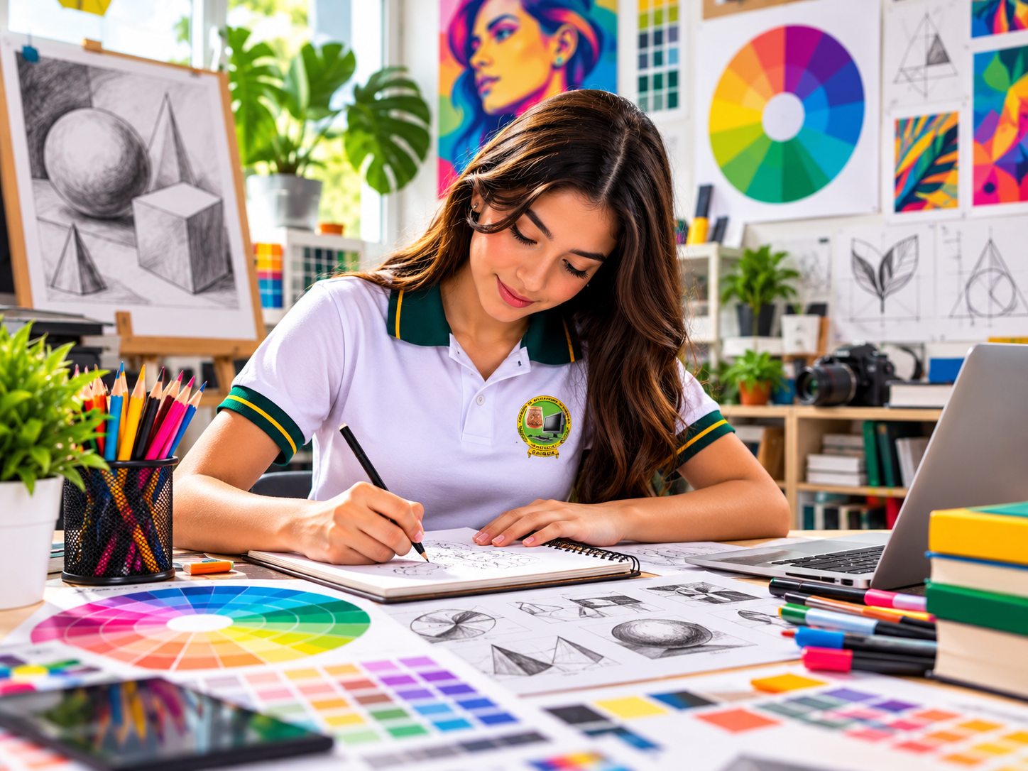 Fundamentos del diseño en el Bachillerato de Diseño Gráfico de CAIGUA