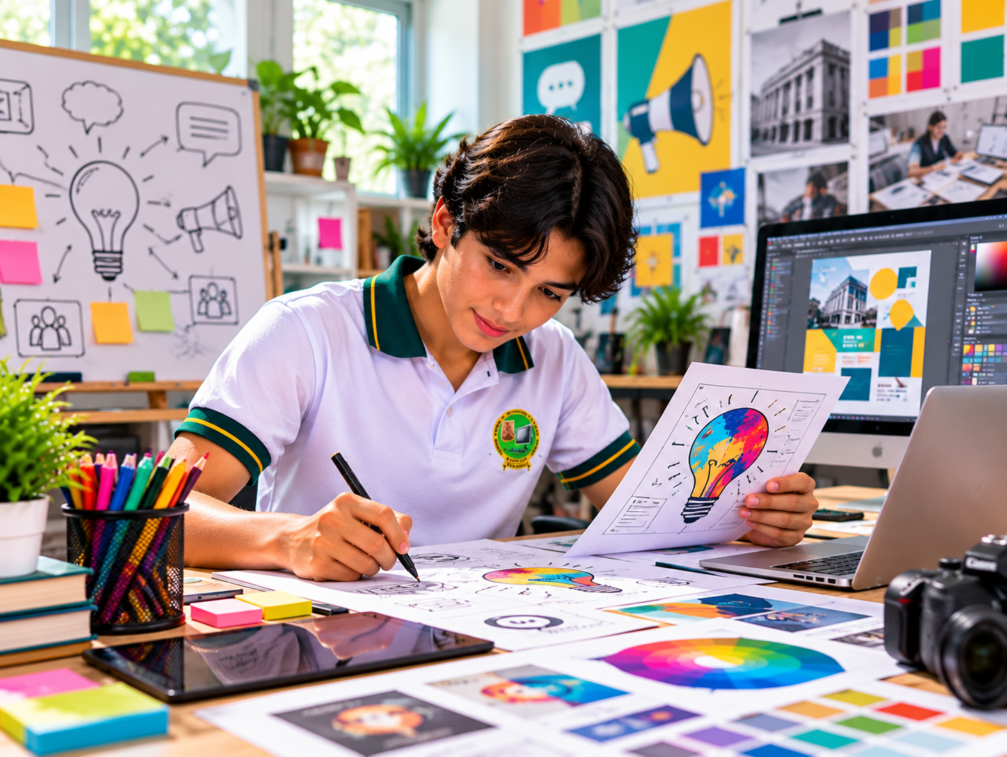 Comunicación visual en el Bachillerato de Diseño Gráfico de CAIGUA