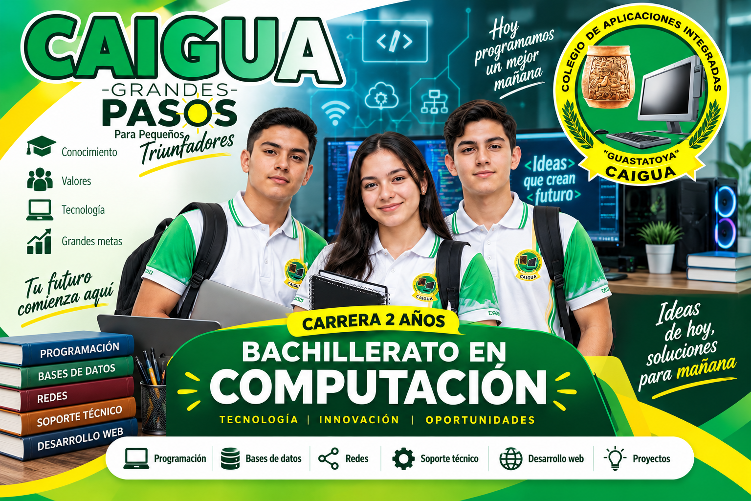 Bachillerato en Ciencias y Letras con Orientación en Computación en CAIGUA