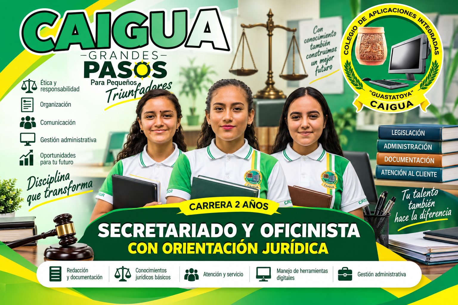 Secretariado y Oficinista con Orientación Jurídica en CAIGUA